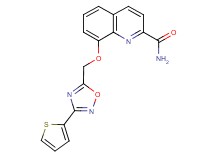 8-{[3-(2-thienyl)-1,2,4-oxadiazol-5-yl]methoxy}-2-quinolinecarboxamide