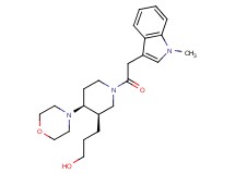 3-{(3R*,4S*)-1-[(1-methyl-1H-indol-3-yl)acetyl]-4-morpholin-4-ylpiperidin-3-yl}propan-1-ol