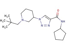 N-cyclopentyl-1-[1-(2,2-dimethylpropyl)-3-piperidinyl]-1H-1,2,3-triazole-4-carboxamide