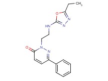 2-{2-[(5-ethyl-1,3,4-oxadiazol-2-yl)amino]ethyl}-6-phenylpyridazin-3(2H)-one
