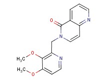 6-[(3,4-dimethoxypyridin-2-yl)methyl]-1,6-naphthyridin-5(6H)-one