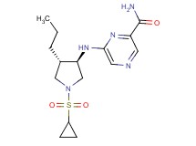 6-{[(3R*,4S*)-1-(cyclopropylsulfonyl)-4-propyl-3-pyrrolidinyl]amino}-2-pyrazinecarboxamide