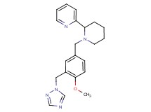 2-{1-[4-methoxy-3-(1H-1,2,4-triazol-1-ylmethyl)benzyl]piperidin-2-yl}pyridine