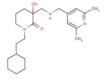 1-(2-cyclohexylethyl)-3-({[(2,6-dimethylpyridin-4-yl)methyl]amino}methyl)-3-hydroxypiperidin-2-one