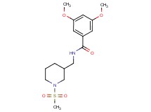 3,5-dimethoxy-N-{[1-(methylsulfonyl)-3-piperidinyl]methyl}benzamide