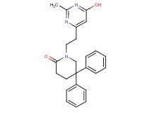 1-[2-(6-hydroxy-2-methylpyrimidin-4-yl)ethyl]-5,5-diphenylpiperidin-2-one