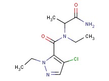 N-(2-amino-1-methyl-2-oxoethyl)-4-chloro-N,1-diethyl-1H-pyrazole-5-carboxamide