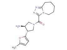 (3R*,4S*)-4-(5-methyl-2-furyl)-1-(6,7,8,9-tetrahydro-5H-[1,2,4]triazolo[4,3-a]azepin-3-ylcarbonyl)pyrrolidin-3-amine