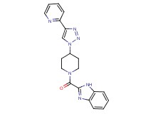 2-({4-[4-(2-pyridinyl)-1H-1,2,3-triazol-1-yl]-1-piperidinyl}carbonyl)-1H-benzimidazole