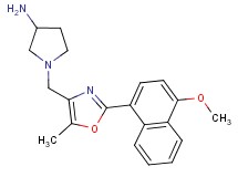1-{[2-(4-methoxy-1-naphthyl)-5-methyl-1,3-oxazol-4-yl]methyl}-3-pyrrolidinamine dihydrochloride