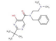 N-benzyl-2-tert-butyl-N-[2-(dimethylamino)ethyl]-4-hydroxypyrimidine-5-carboxamide
