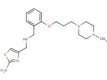 4-[({2-[3-(4-methylpiperazin-1-yl)propoxy]benzyl}amino)methyl]-1,3-thiazol-2-amine