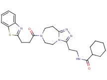 N-(2-{7-[3-(1,3-benzothiazol-2-yl)propanoyl]-6,7,8,9-tetrahydro-5H-[1,2,4]triazolo[4,3-d][1,4]diazepin-3-yl}ethyl)cyclohexanecarboxamide