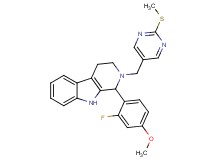 1-(2-fluoro-4-methoxyphenyl)-2-{[2-(methylthio)-5-pyrimidinyl]methyl}-2,3,4,9-tetrahydro-1H-beta-carboline