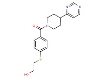 2-({4-[(4-pyrimidin-4-ylpiperidin-1-yl)carbonyl]phenyl}thio)ethanol