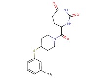 7-({4-[(3-methylphenyl)thio]piperidin-1-yl}carbonyl)-1,3-diazepane-2,4-dione