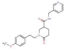 1-[2-(4-methoxyphenyl)ethyl]-6-oxo-N-(3-pyridinylmethyl)-3-piperidinecarboxamide