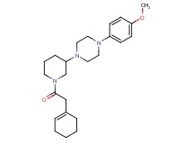 1-[1-(1-cyclohexen-1-ylacetyl)-3-piperidinyl]-4-(4-methoxyphenyl)piperazine