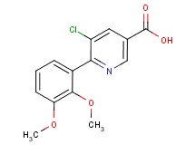 5-chloro-6-(2,3-dimethoxyphenyl)nicotinic acid