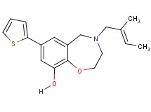 4-[(2E)-2-methyl-2-buten-1-yl]-7-(2-thienyl)-2,3,4,5-tetrahydro-1,4-benzoxazepin-9-ol