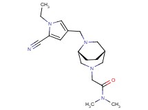 2-{(1S*,5R*)-6-[(5-cyano-1-ethyl-1H-pyrrol-3-yl)methyl]-3,6-diazabicyclo[3.2.2]non-3-yl}-N,N-dimethylacetamide