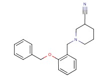 1-[2-(benzyloxy)benzyl]piperidine-3-carbonitrile