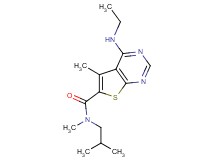 4-(ethylamino)-N-isobutyl-N,5-dimethylthieno[2,3-d]pyrimidine-6-carboxamide