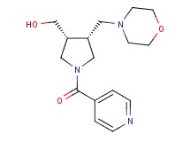 [(3R*,4R*)-1-isonicotinoyl-4-(4-morpholinylmethyl)-3-pyrrolidinyl]methanol