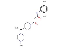 N-(2,5-dimethylphenyl)-3-{4-[1-(4-methylpiperazin-1-yl)ethyl]piperidin-1-yl}-3-oxopropanamide