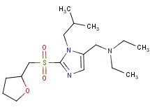 N-ethyl-N-({1-isobutyl-2-[(tetrahydro-2-furanylmethyl)sulfonyl]-1H-imidazol-5-yl}methyl)ethanamine