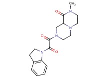 8-[2,3-dihydro-1H-indol-1-yl(oxo)acetyl]-2-methylhexahydro-2H-pyrazino[1,2-a]pyrazin-1(6H)-one