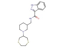 N-{[1-(1,4-dithiepan-6-yl)-3-piperidinyl]methyl}-1H-indazole-3-carboxamide