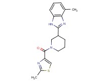 4-methyl-2-{1-[(2-methyl-1,3-thiazol-4-yl)carbonyl]-3-piperidinyl}-1H-benzimidazole