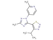 4-[5-(4-isopropyl-1,2,3-thiadiazol-5-yl)-3-methyl-1H-1,2,4-triazol-1-yl]-2-methylpyridine