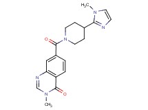 3-methyl-7-{[4-(1-methyl-1H-imidazol-2-yl)-1-piperidinyl]carbonyl}-4(3H)-quinazolinone