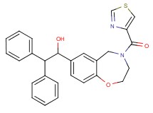 2,2-diphenyl-1-[4-(1,3-thiazol-4-ylcarbonyl)-2,3,4,5-tetrahydro-1,4-benzoxazepin-7-yl]ethanol