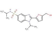 2-[5-(hydroxymethyl)-2-furyl]-N,1-diisopropyl-1H-benzimidazole-5-sulfonamide
