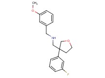 1-[3-(3-fluorophenyl)tetrahydro-3-furanyl]-N-(3-methoxybenzyl)methanamine