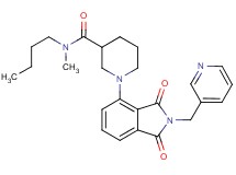 N-butyl-1-[1,3-dioxo-2-(3-pyridinylmethyl)-2,3-dihydro-1H-isoindol-4-yl]-N-methyl-3-piperidinecarboxamide