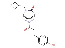 (1S*,5R*)-6-(cyclobutylmethyl)-3-[3-(4-hydroxyphenyl)propanoyl]-3,6-diazabicyclo[3.2.2]nonan-7-one