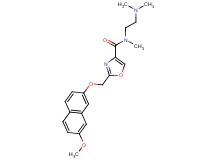 N-[2-(dimethylamino)ethyl]-2-{[(7-methoxy-2-naphthyl)oxy]methyl}-N-methyl-1,3-oxazole-4-carboxamide