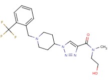 N-(2-hydroxyethyl)-N-methyl-1-{1-[2-(trifluoromethyl)benzyl]-4-piperidinyl}-1H-1,2,3-triazole-4-carboxamide