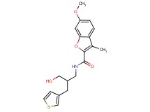 N-[3-hydroxy-2-(3-thienylmethyl)propyl]-6-methoxy-3-methyl-1-benzofuran-2-carboxamide