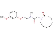 N-[2-(3-methoxyphenoxy)ethyl]-N-methyl-2-(2-oxoazonan-1-yl)acetamide