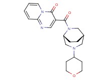 3-{[(1S*,5R*)-3-(tetrahydro-2H-pyran-4-yl)-3,6-diazabicyclo[3.2.2]non-6-yl]carbonyl}-4H-pyrido[1,2-a]pyrimidin-4-one