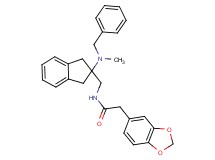 2-(1,3-benzodioxol-5-yl)-N-({2-[benzyl(methyl)amino]-2,3-dihydro-1H-inden-2-yl}methyl)acetamide
