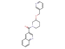3-{[3-(3-pyridinylmethoxy)-1-piperidinyl]carbonyl}quinoline