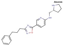 5-[3-(3-phenylpropyl)-1,2,4-oxadiazol-5-yl]-N-[(2R)-pyrrolidin-2-ylmethyl]pyridin-2-amine