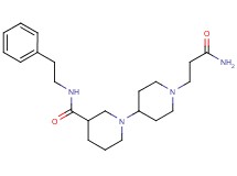 1'-(3-amino-3-oxopropyl)-N-(2-phenylethyl)-1,4'-bipiperidine-3-carboxamide
