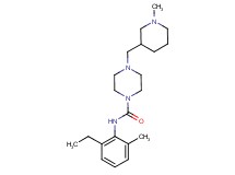 N-(2-ethyl-6-methylphenyl)-4-[(1-methylpiperidin-3-yl)methyl]piperazine-1-carboxamide